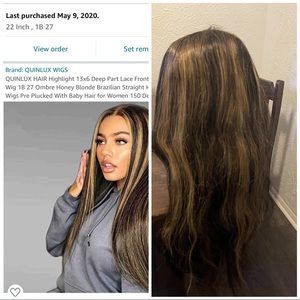 Lace front wig 22in but looks longer
